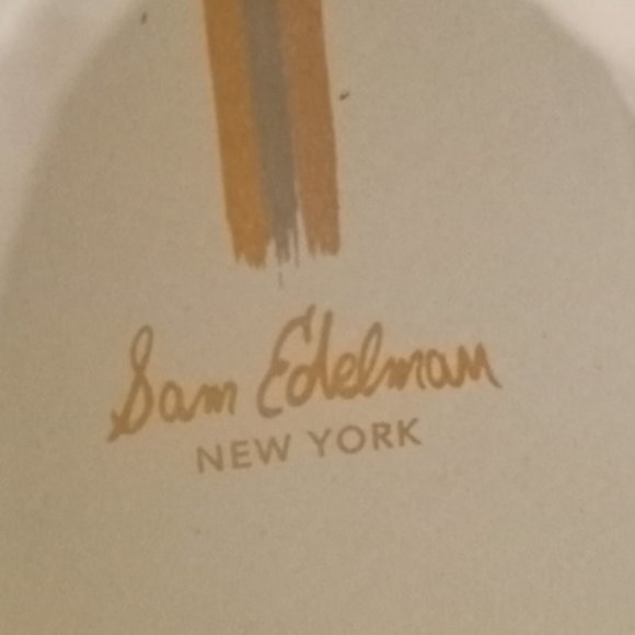 Sam Edelman New York Poppy white leather Low Top Sneakers lace up shoes sz 7 - Picture 6 of 7